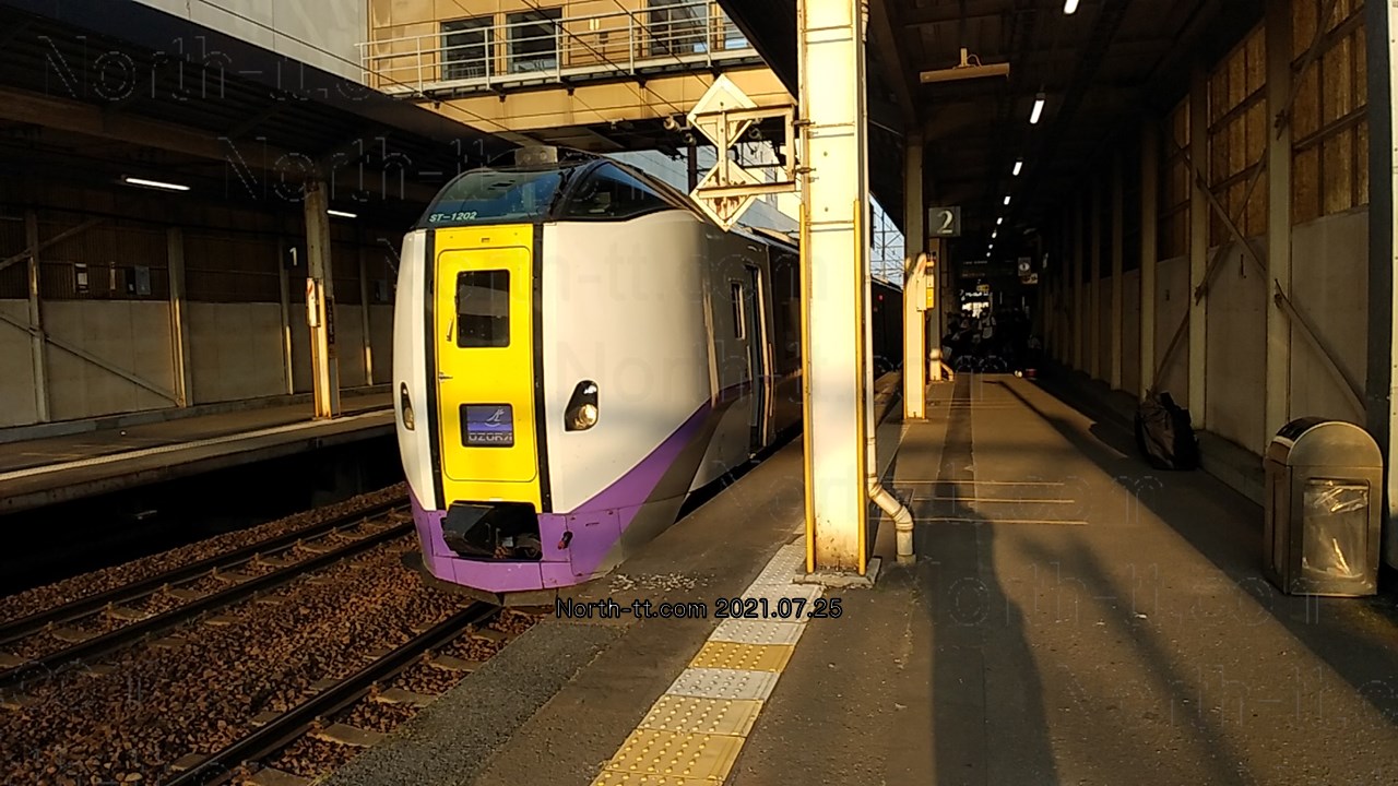 新札幌駅に停車中のキハ261系特急「おおぞら」