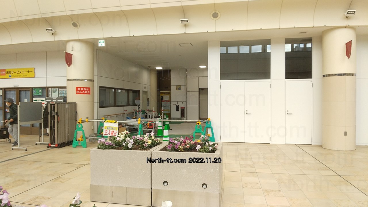  北広島駅エレベータ側改札予定地 